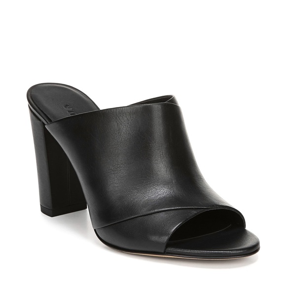 vince heath leather mule sandals